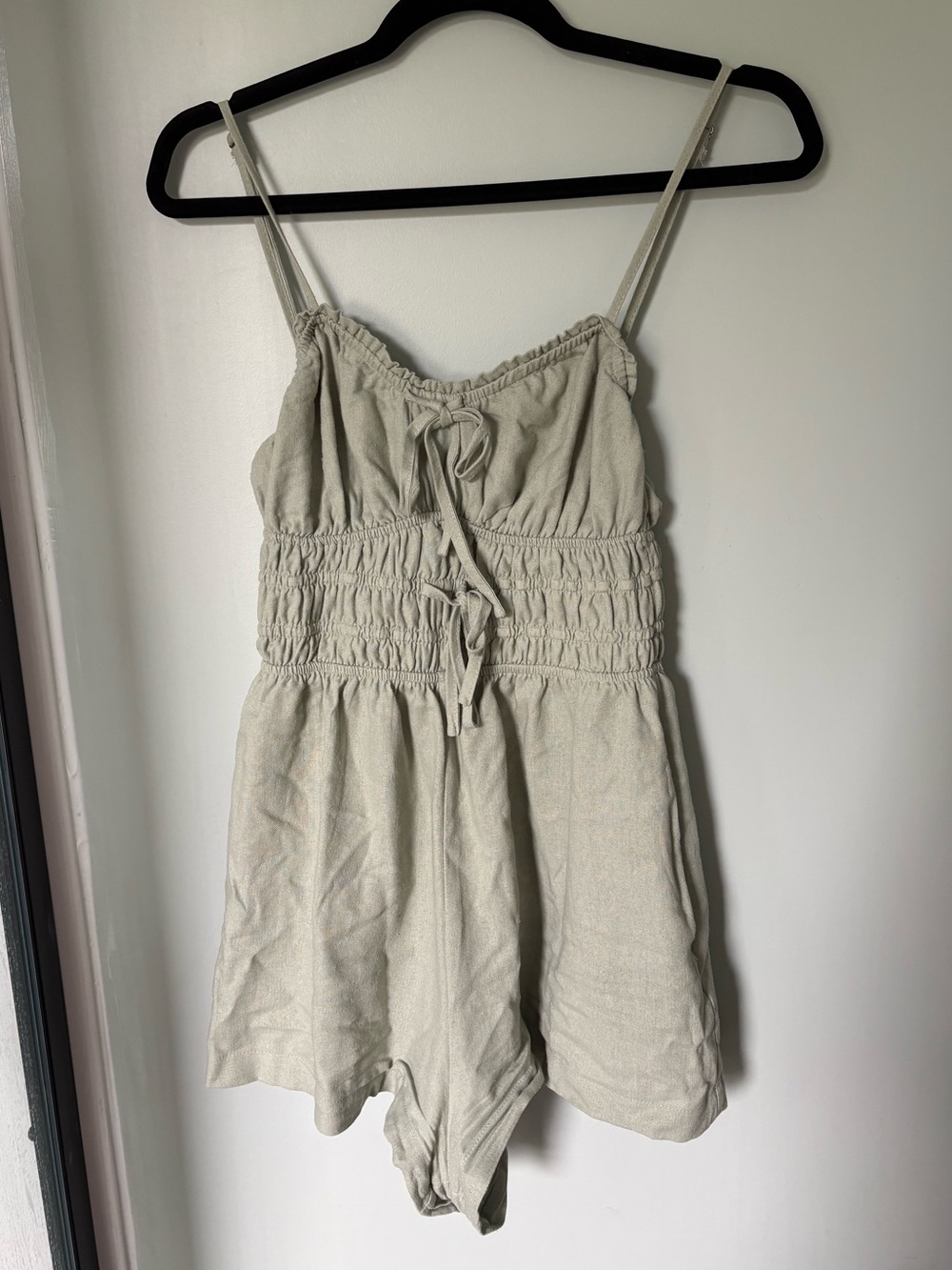 Bluenotes Light Green Romper with Pockets
